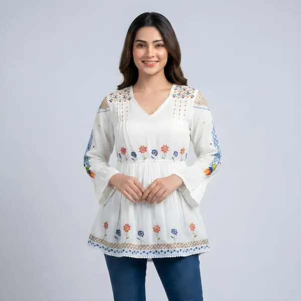 Embroidered Top